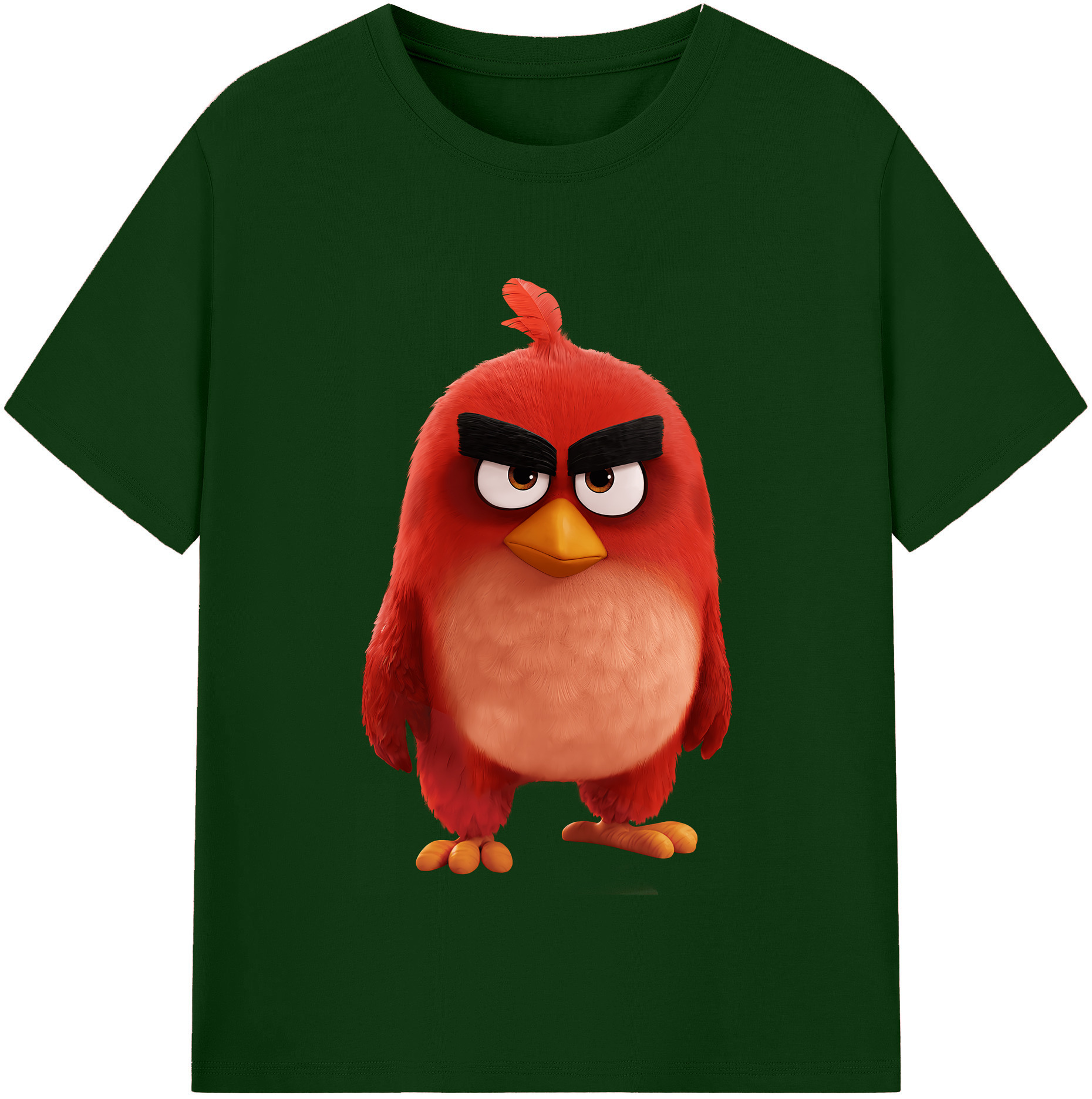 （画像用） Angry Birds アングリーバード 綿100％半袖Tシャツ（フロントプリント）